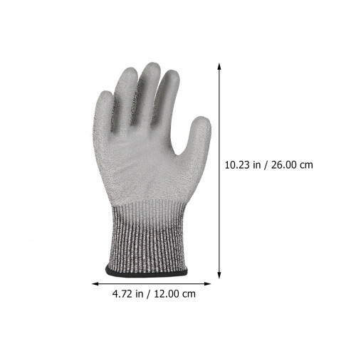 2 Pairs Anti- Gloves Work Stab Proof Resistant Labor Protective 1