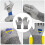 2 Pairs Anti- Gloves Work Stab Proof Resistant Labor Protective 6