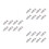 24Pcs Home Use Silver Cabinet Toggle Hasps Spring Loaded Latch Locks 8