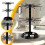 2-Tier Rotating Bracelet & Ring Holder Stand Black 2