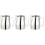 3Pcs Stainless Steel Creamer Frothing Pitcher Silver Handle 5