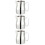 3Pcs Stainless Steel Creamer Frothing Pitcher Silver Handle 8