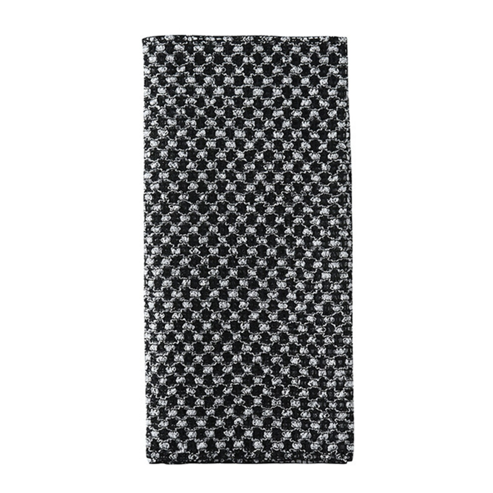 Zhouq-Outdoors (Black, Grid) African Net Sponge - Durable Exfoliating Loofah
