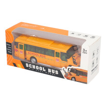 Educatief speelgoed schoolbusje voor kinderen met terugtrekmechanisme, liedjes en ledverlichting. Geel gegoten model, authentiek Amerikaans ontwerp,