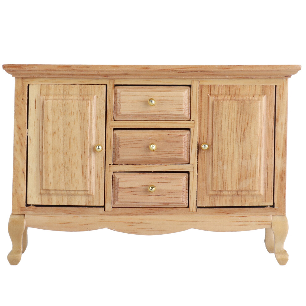 Realistic Miniature Cabinet For Dollhouse1: 12Scale Miniatures With Classic Wooden Look And Eco Friendly Design, Durable Cabinet For Dollhouse