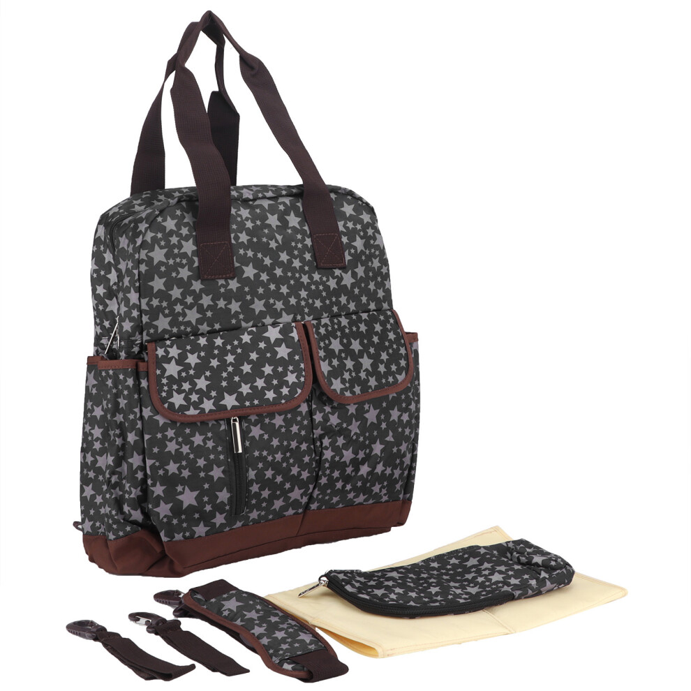 Unisex Baby Bags Waterproof Travel Diaper Tote Set Multi Function Mummy Bags with Changing Pad Large Capacity Breathable Maternity Baby Changing Bags