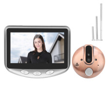 IR Night Vision Digital Door Peephole With LCD Display Home Security System Wide Angle Shooting Corrosion Resistant Anti Theft Design Battery Powered