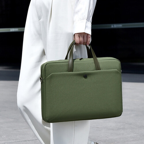 Computer Bag Featuring Quick Access Front Storage and Removable Carrying Strap Multifunctional Computer Carrying Case 1