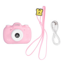 Oplaadbare digitale videocamera voor kinderen met 1080p HD-resolutie, speelgoedcamera voor kinderen met oogbeschermend scherm, dubbele lens en