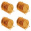 4Sets Gouden Creatieve Snackplateaus Met Opslagrek 6