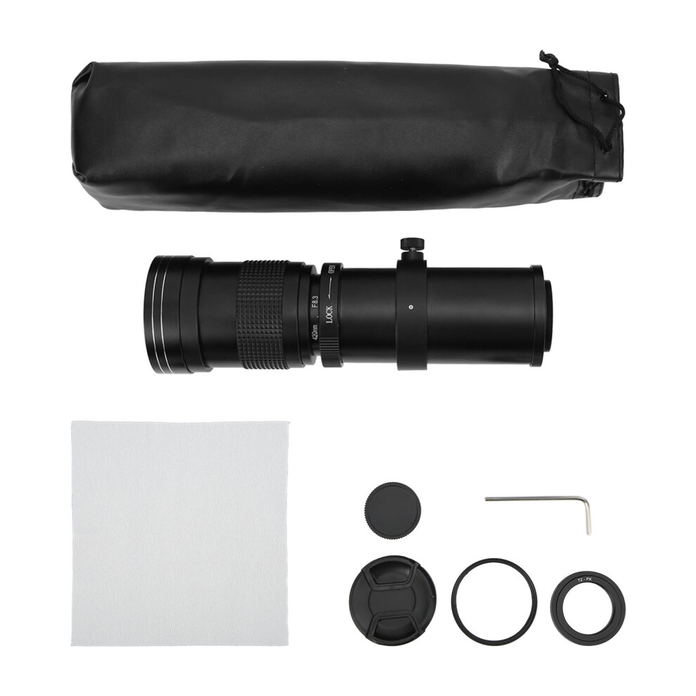 Precision Manual Focus Super Telephoto Zoom Lens420-800Mm F8.3-16Hd Multicoated Glass Optics Enhanced Zoom Capability Manual Focus Design 9448483253482