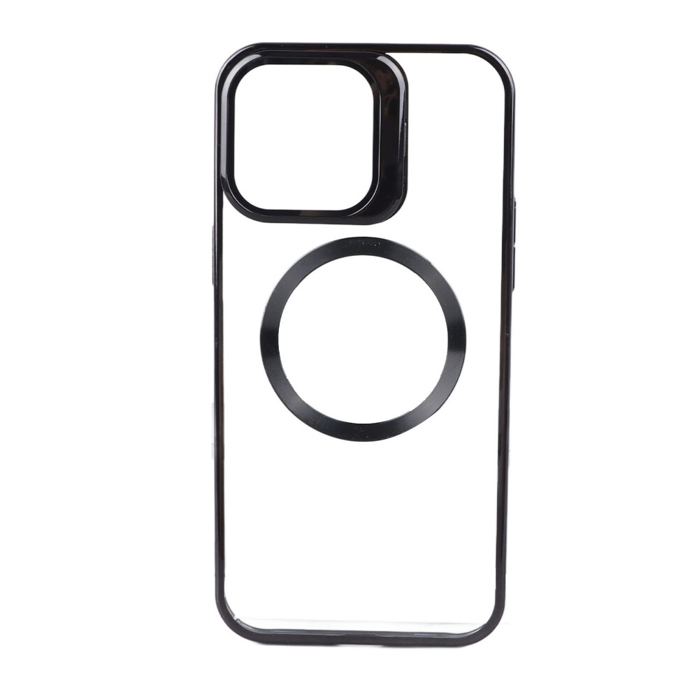 Clear Magnetic Shockproof Case For Iphone14pro Max, Electroplated Tpu Cover With Corner Protection And Camera Lens Shield Compatible With Magsafe 9071309178845