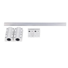 Advanced Linear Bearing Rail Kit With Metal Shafts And Slide Supports, High Accuracy G6H6Bearings For Engraving CNC Machinery, Durable Rustproof