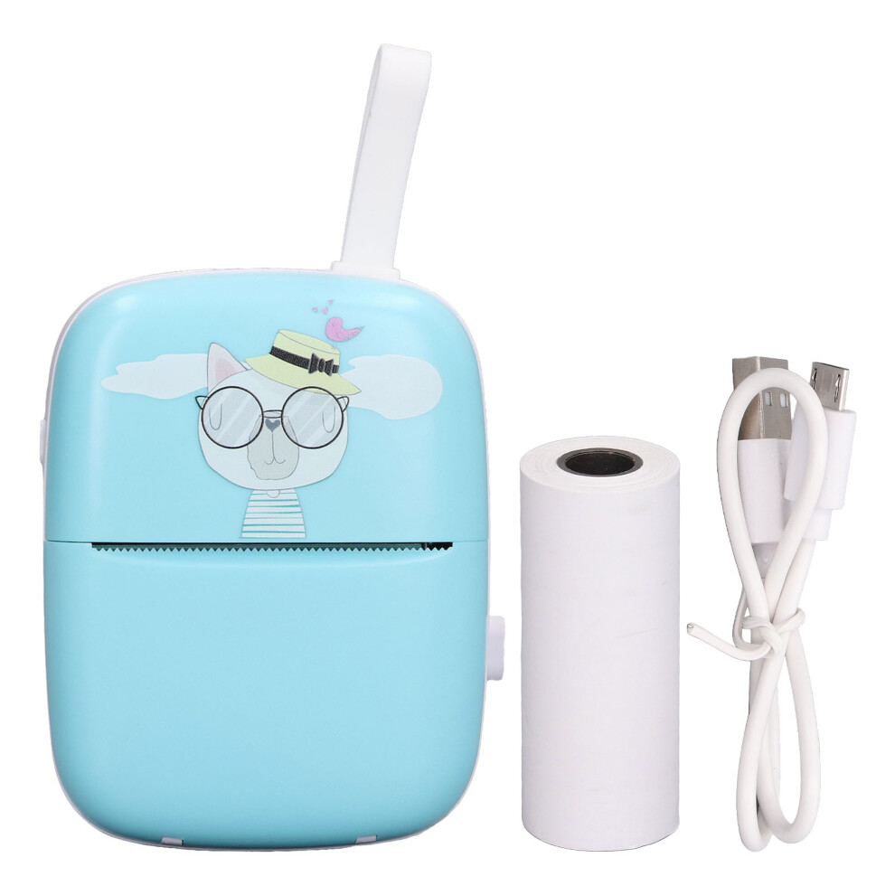 Wireless Printing Solution, Compact Inkless Thermal Printer With Bluetooth Connection And Multifunctional Features, Suitable For Learning Office Home 9489952121499