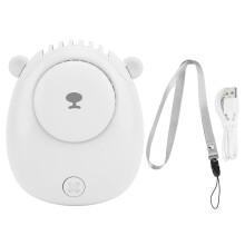 Ventilator de gât reglabil cu șnur, ventilator portabil cu 3 viteze, reîncărcabil prin USB, design ușor, cu nivel de zgomot ultra-redus, pentru