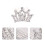 24St Kinder Strass Kroon Haar Kam Elegant Haaraccessoire 11