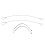 RP604802 2Pcs Hood Release Cable Kit C4 84-96 2
