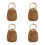 4Pièces Mini Sac À Main Coton Pour Plage Été 5