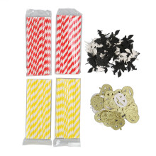 Sturdy Paper Straws Bulk Pack, Biodegradable Food Safe Drinking Straws for Wedding Birthday Halloween Parties Crafts Environmentally Friendly Red