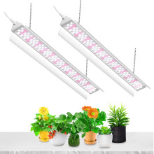 SZHLUX LED White Grow Light 2ft 80W (2?40W, 600W Equivalent) Full Spectrum Linkable LED Plant Light for Indoor Plants, High Output Sunlight Grow Light