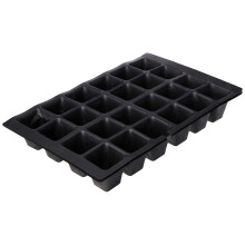 Kingfisher ST200A 33cm(13in) 5 Pack 24 Cell Seedling Tray, Transparent, One Size