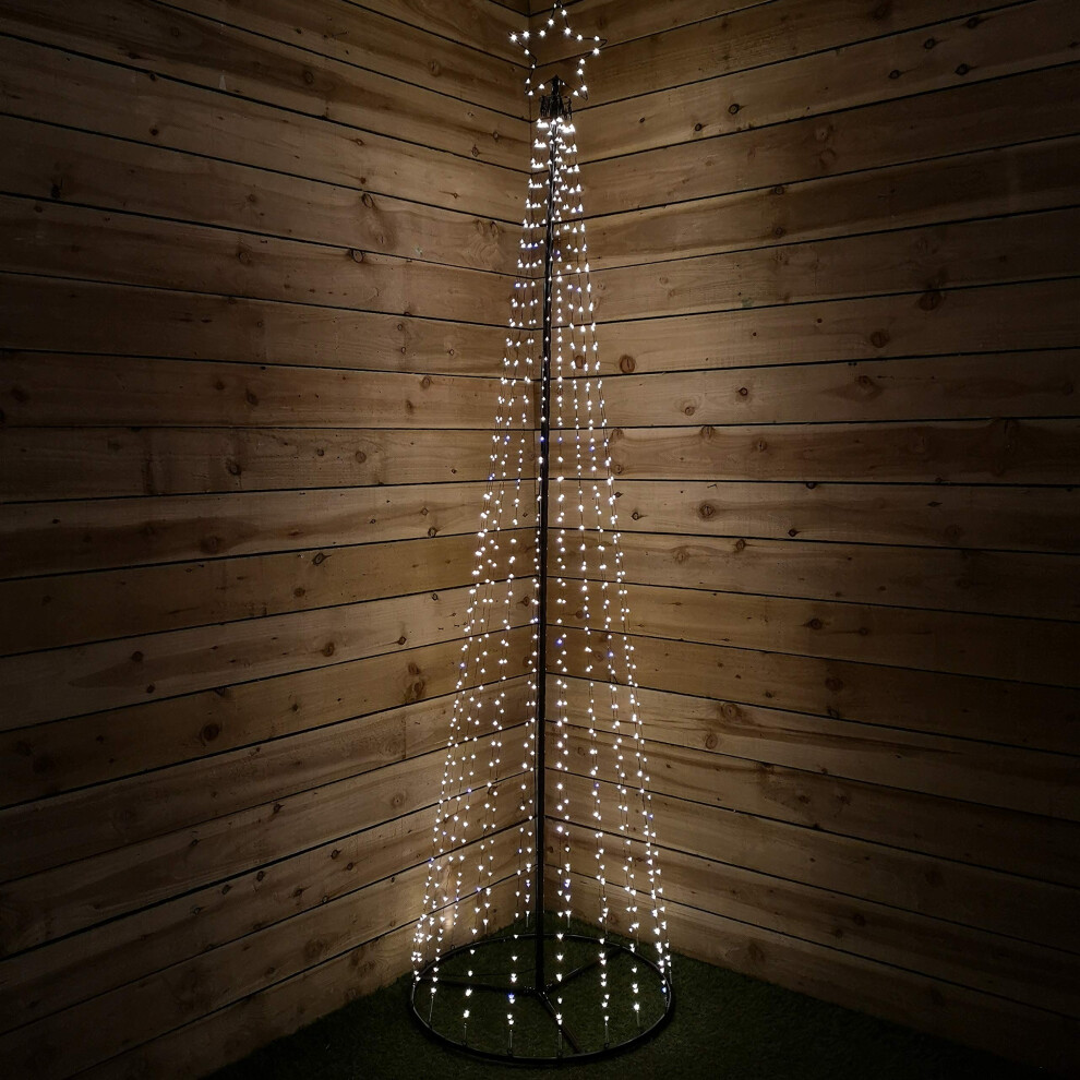 Garden Store Direct 2.5M Led Twinkling Maypole Tree W/884 Warm Led's - Indoor Or Outdoor White