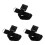 3St Cello Eindpin Antislip Nylon Rubber Duurzaam Zwart 7