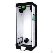 Budbox Pro 75 Series 0.75m x 0.75m - White & Silver Lining Indoor Grow Tents (75 x 75 x 200 - Silver Medium)