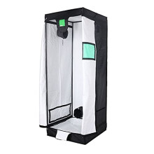 Budbox Pro 75 Series 0.75m x 0.75m - White & Silver Lining Indoor Grow Tents (75 x 75 x 160 - White Intermediate)