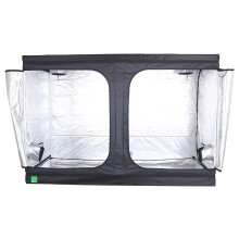 Budbox Lite Range - 1.2M Up To 2.4M Silver Mylar Grow Room Tents Hydroponics (LITE - 120 x 120 x 200)