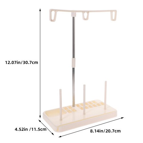 8Pièces Support Fil À Broder Machine Couture Plastique Fer Coloré 1