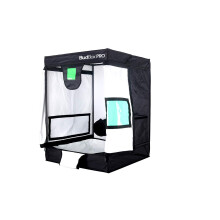Budbox Pro 75 Series 0.75m x 0.75m - White & Silver Lining Indoor Grow Tents (75 x 75 x 100 - Silver Small)