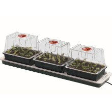 Muddy Hands Trio Top Electric Heated Windowsill Propagator Plant Seed Tray