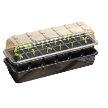 Muddy Hands 12 Cell Self Watering Windowsill Propagator - Perfect Plant Germination Seedling Seed Stater Tray Kit (Made from 100% Recycled Plastic)