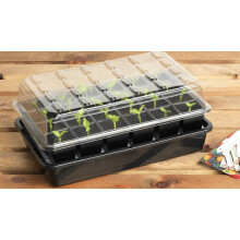 Muddy Hands 24 Cell Self Watering Windowsill Propagator - Perfect Plant Germination Seedling Seed Stater Tray Kit (Made from 100% Recycled Plastic)