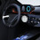 3St Witte Mini Digitale Auto Metalen Stick on Decoratieve 5