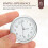 3St Witte Mini Digitale Auto Metalen Stick on Decoratieve 6