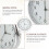 3St Witte Mini Digitale Auto Metalen Stick on Decoratieve 8