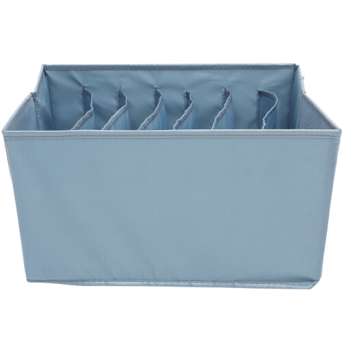 5Pcs Wardrobe Clothes Organizer Drawer Grey Foldable Boxes for Storage 2
