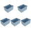 5Pcs Wardrobe Clothes Organizer Drawer Grey Foldable Boxes for Storage 4