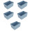 5Pcs Wardrobe Clothes Organizer Drawer Grey Foldable Boxes for Storage 9