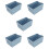 5Pcs Wardrobe Clothes Organizer Drawer Grey Foldable Boxes for Storage 10