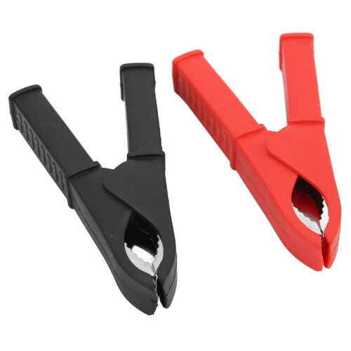 Σφιγκτήρες κροκοδείλων με μόνωση Alligator Clips Full με ισχυρό ελατήριο Heavy Duty32A CVD ρεύμα 1