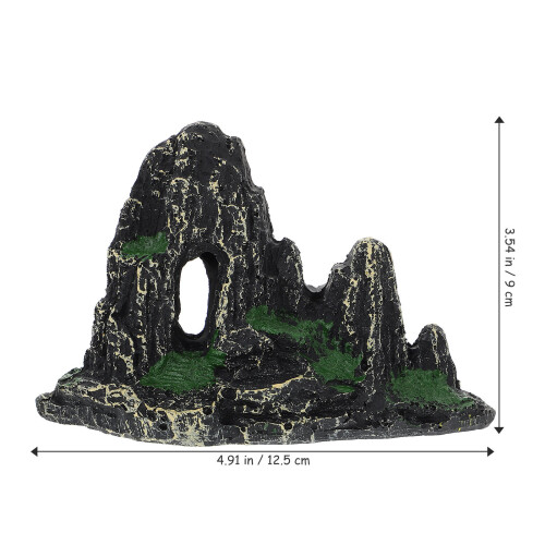 1Pièces Statue Résine Décorative Colline Aquarium Caché 1