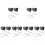 12Ensembles Attache Remorque Noire Acier Durable Accessoires 5