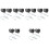 12Ensembles Attache Remorque Noire Acier Durable Accessoires 6