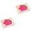2Pièces Puzzles 3D Animaux Bois Multicouches Rose Éducatifs 2
