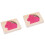 2Pièces Puzzles 3D Animaux Bois Multicouches Rose Éducatifs 3