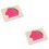 2Pièces Puzzles 3D Animaux Bois Multicouches Rose Éducatifs 5