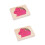 2Pièces Puzzles 3D Animaux Bois Multicouches Rose Éducatifs 6